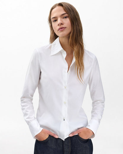 Dayton Poplin Shirt - White