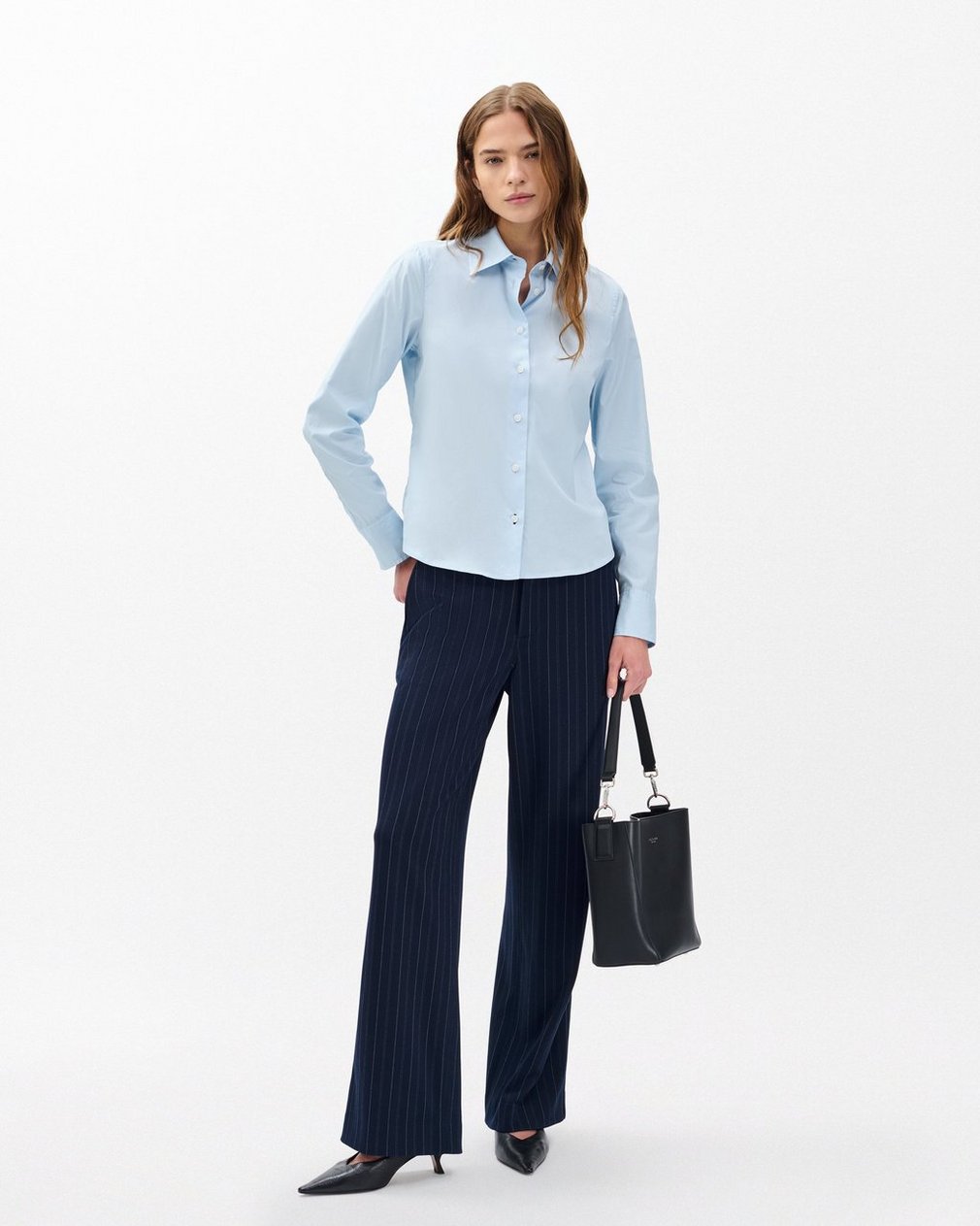 Dayton Poplin Shirt - Light Blue