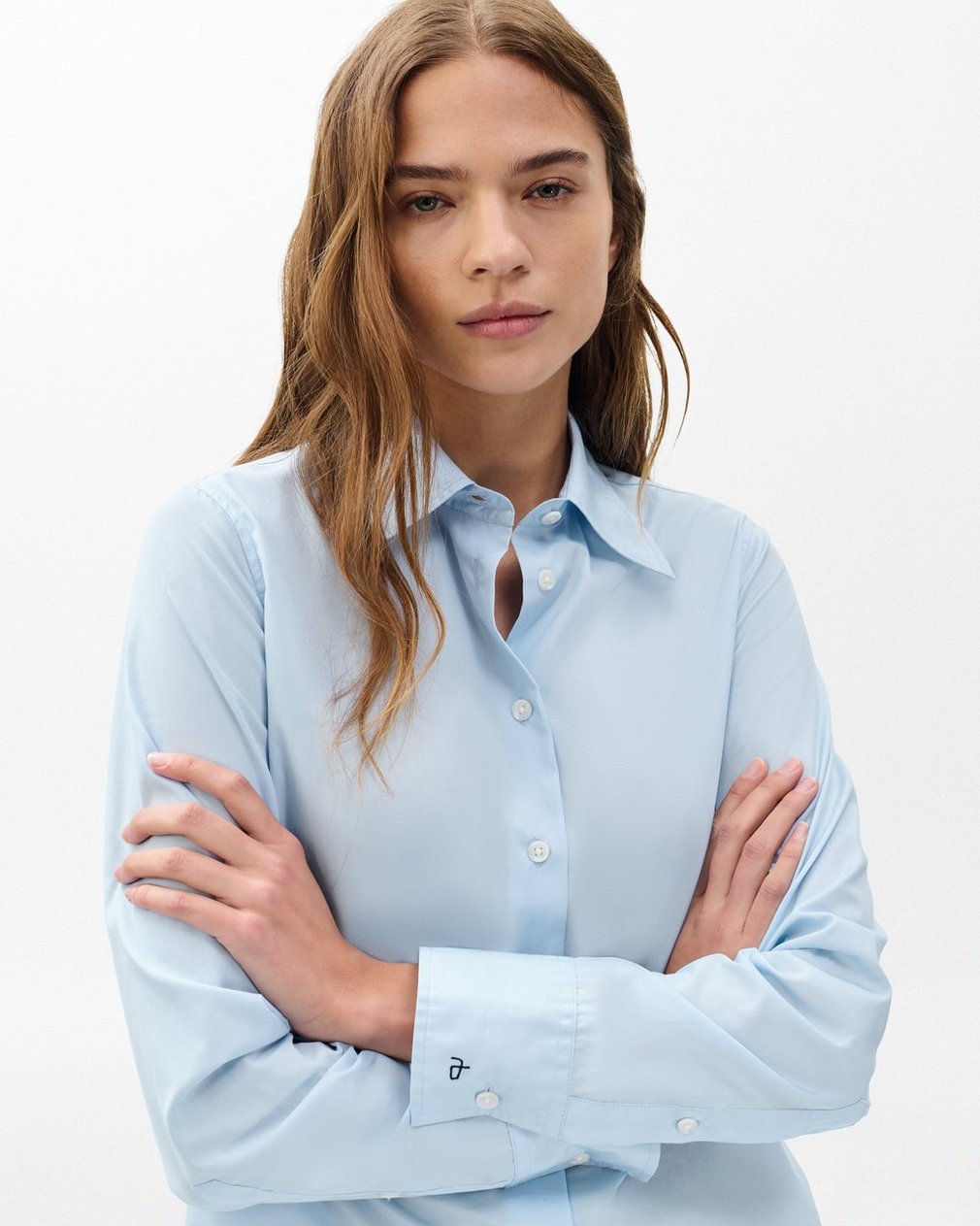 Dayton Poplin Shirt - Light Blue
