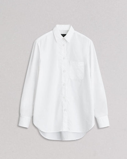 Maxine Poplin Shirt - White