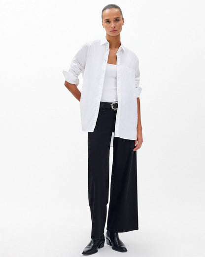 Maxine Poplin Shirt - White