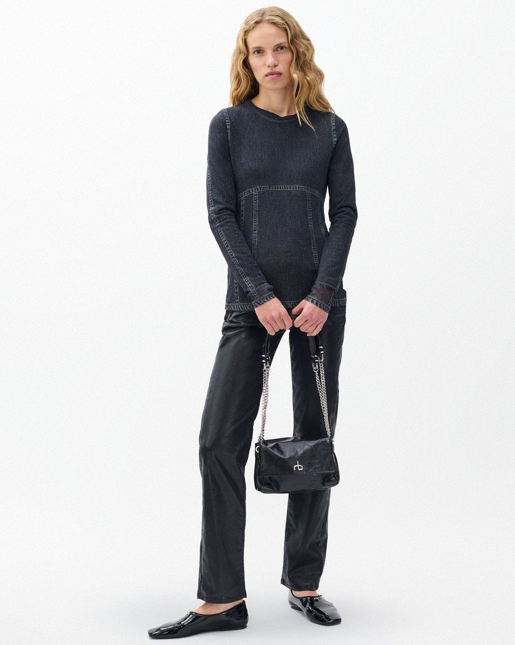 Miramar Long-Sleeve Tee - Washed Black