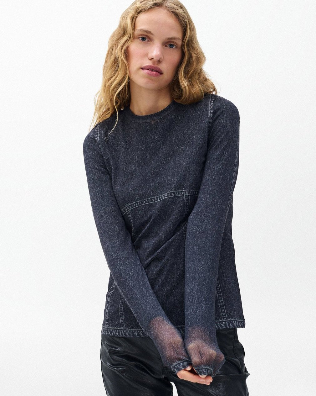 Miramar Long-Sleeve Tee - Washed Black