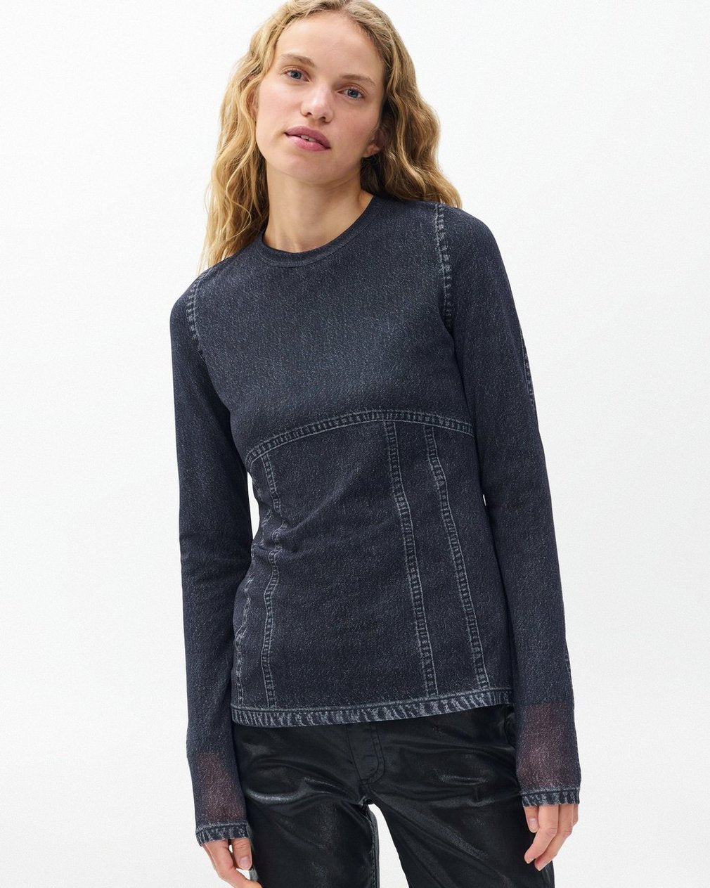 Miramar Long-Sleeve Tee - Washed Black
