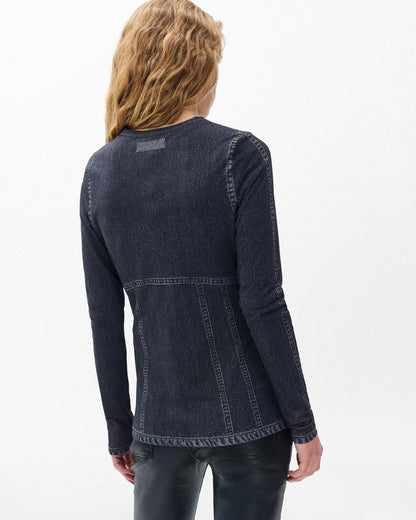 Miramar Long-Sleeve Tee - Washed Black