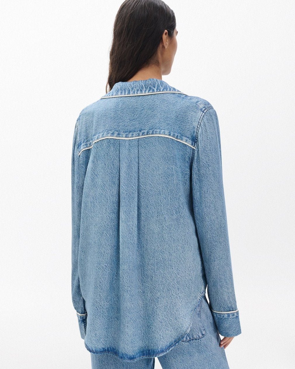 Miramar Long-Sleeve Lounge Shirt - Zoe