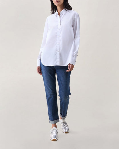 Monty Poplin Shirt - White