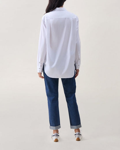 Monty Poplin Shirt - White