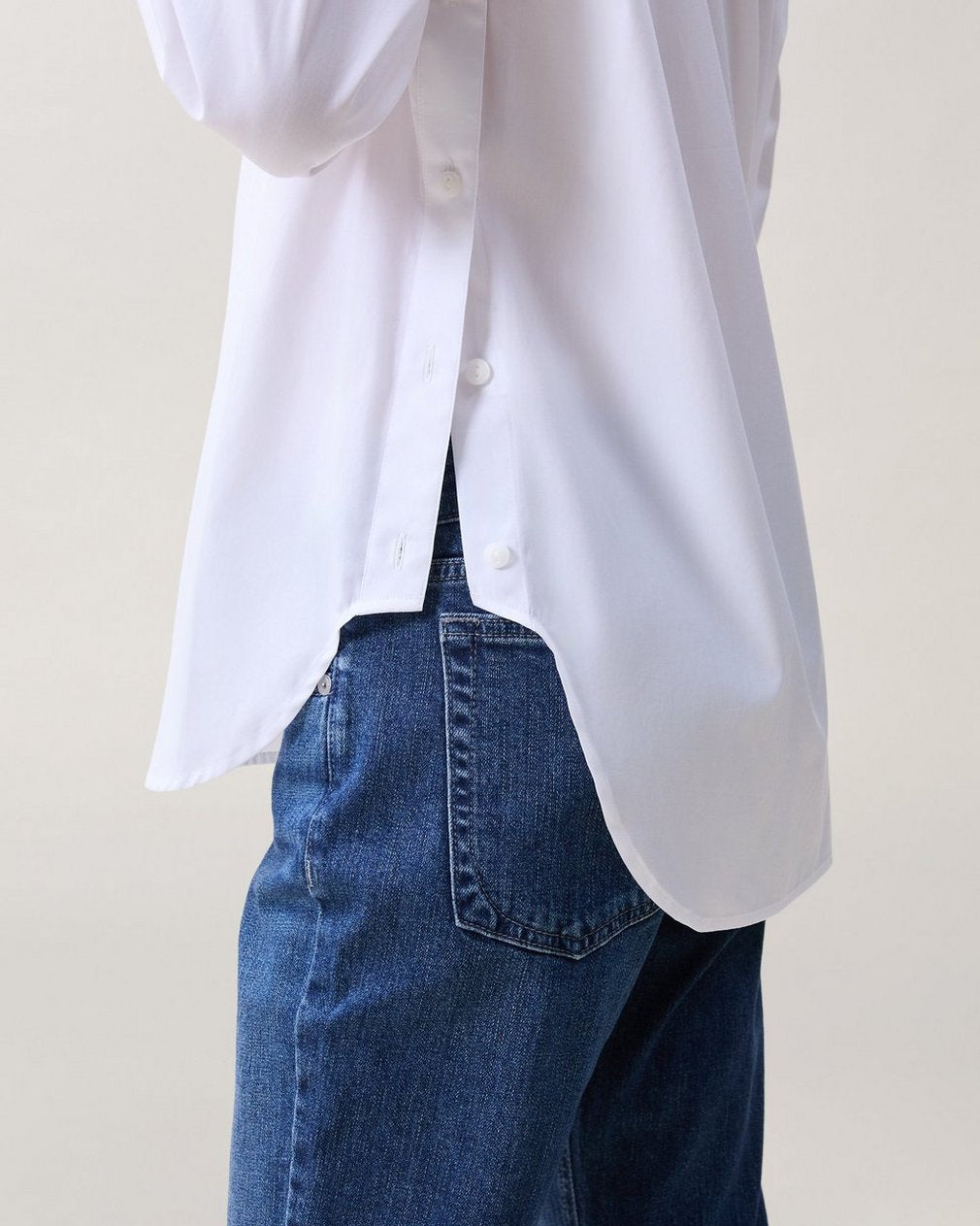 Monty Poplin Shirt - White