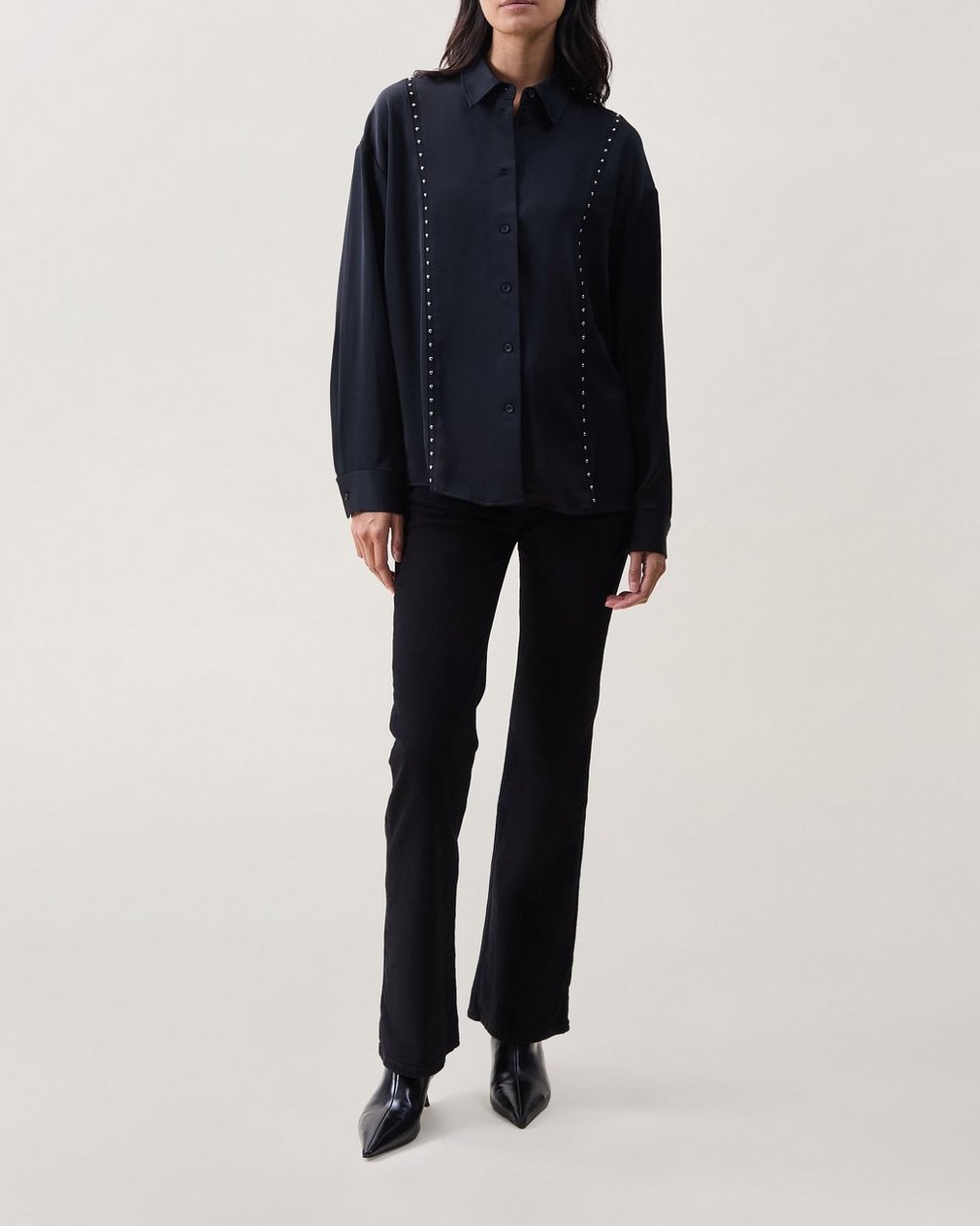 Irene Studded Top - Black