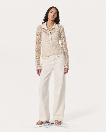 Liv Mesh Polo Shirt - Turtledove