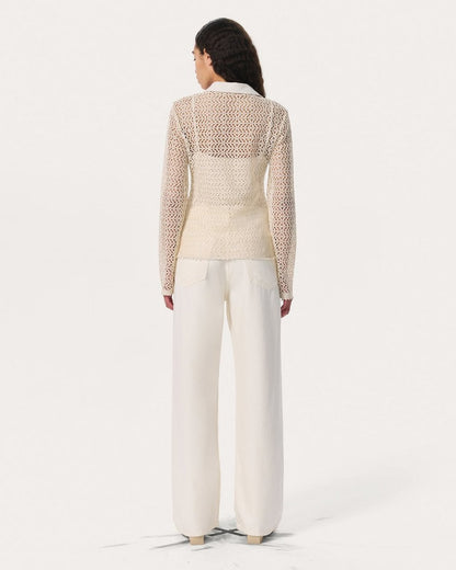Liv Mesh Polo Shirt - Turtledove
