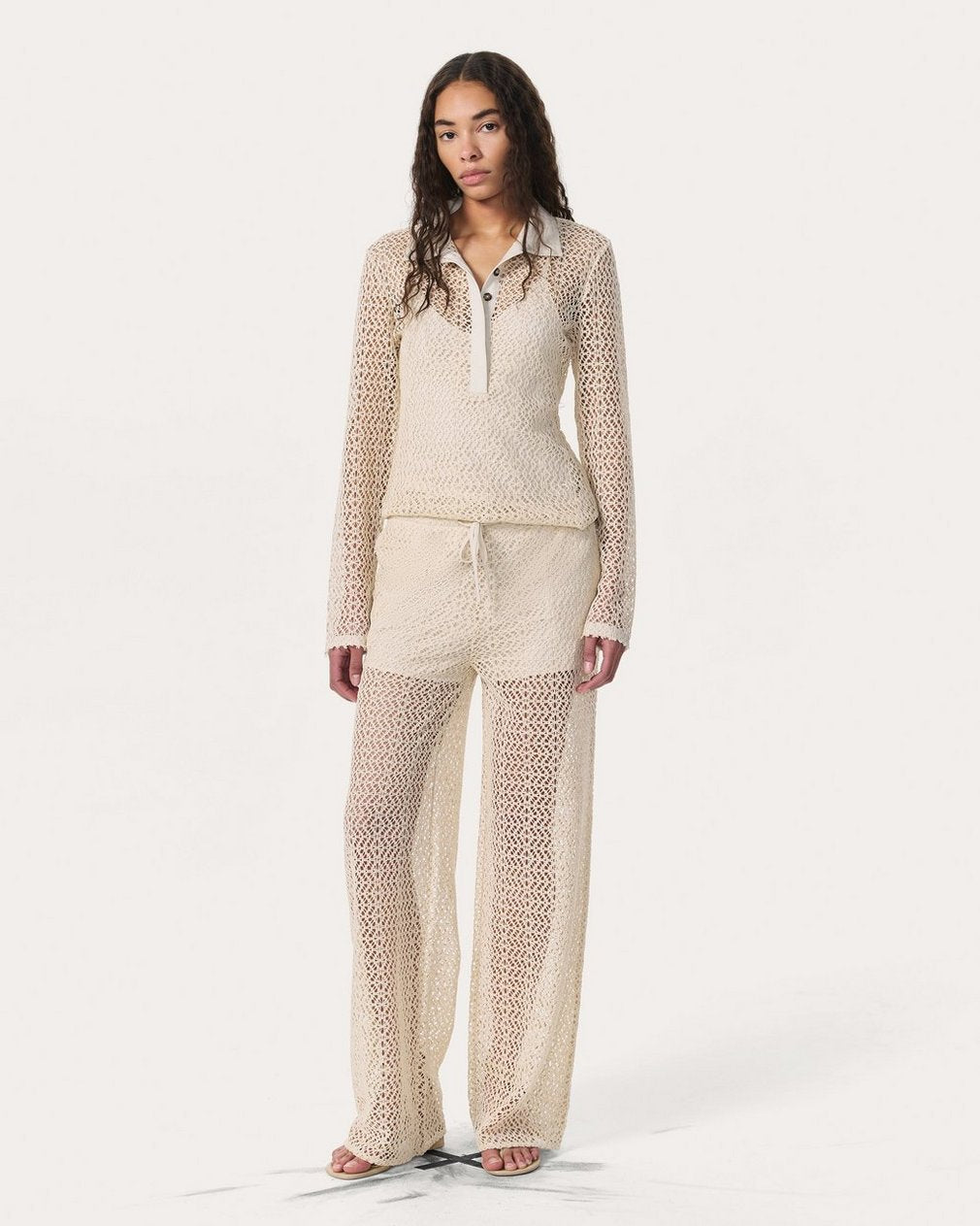 Liv Mesh Polo Shirt - Turtledove