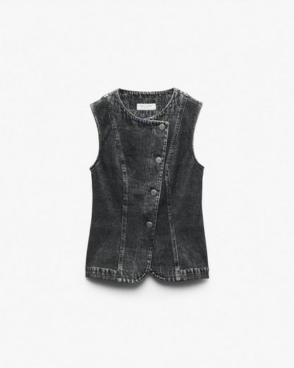 Miramar Olivia Vest - Washed Black