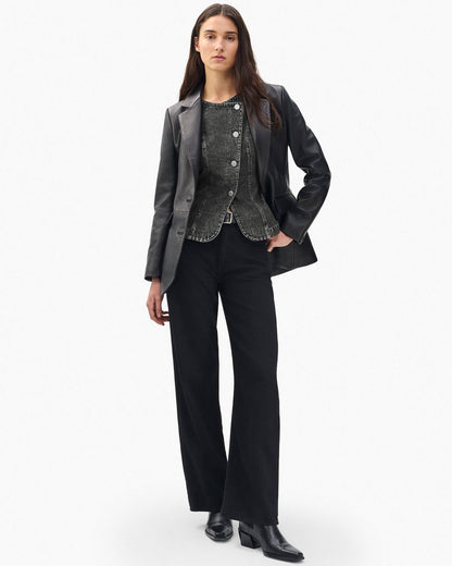 Miramar Olivia Vest - Washed Black