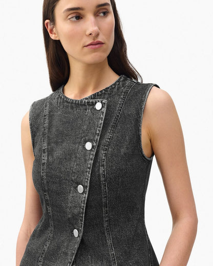 Miramar Olivia Vest - Washed Black