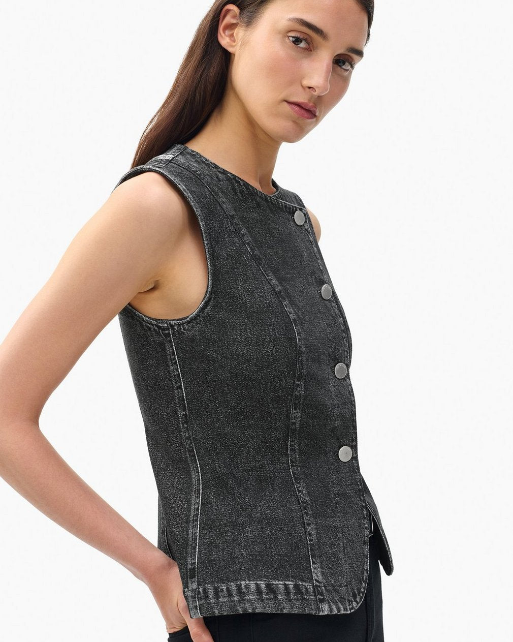 Miramar Olivia Vest - Washed Black
