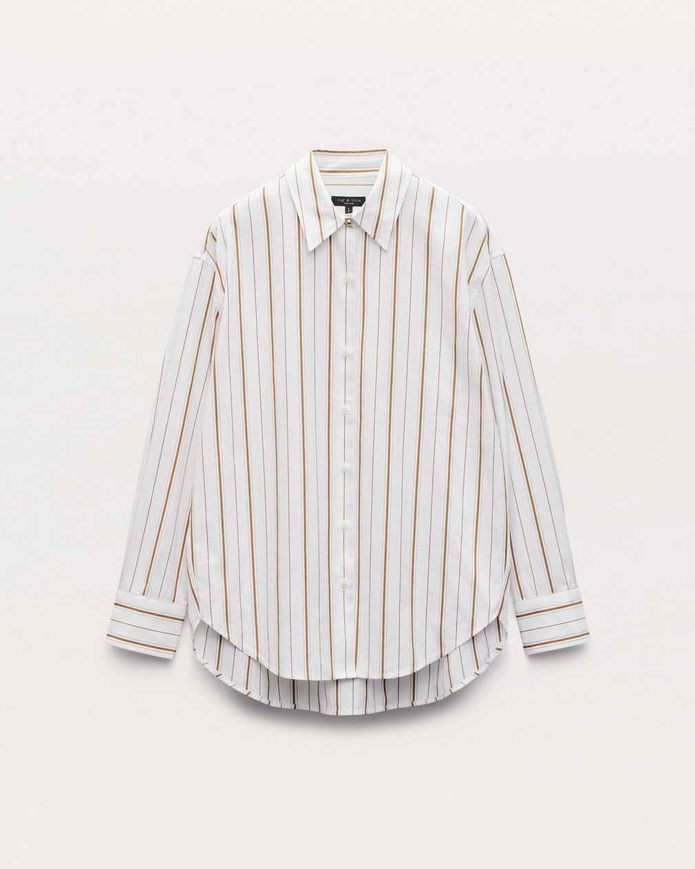 Jessica Striped Poplin Shirt - Brown Stripe