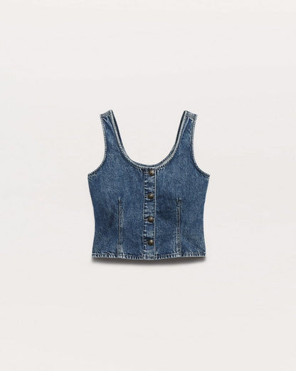 Poppy Denim Tank Top - Adeline