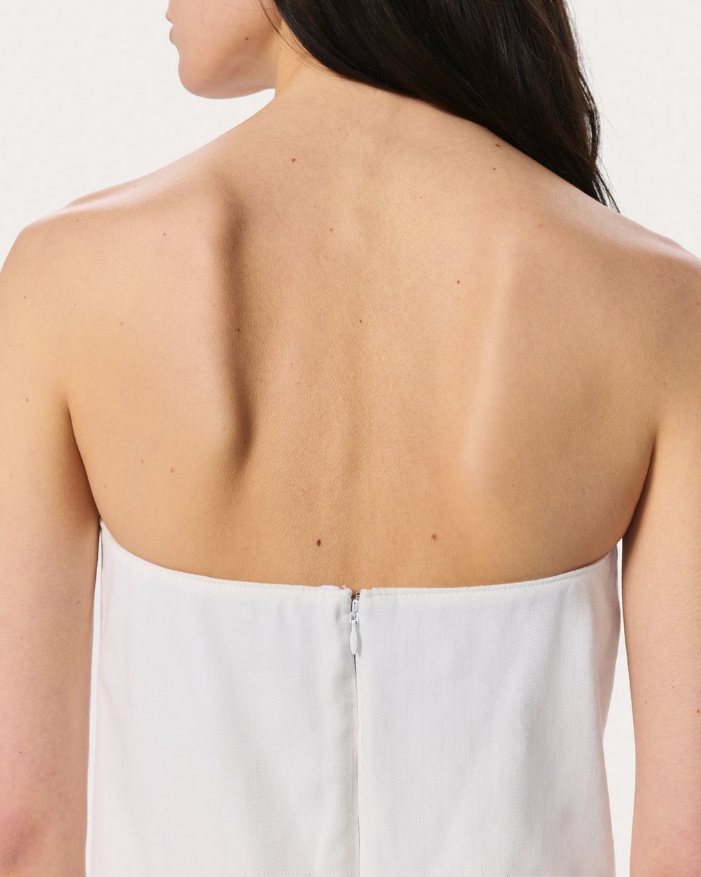 Aurora Denim Top - White Eyelet