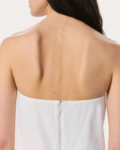Aurora Denim Top - White Eyelet