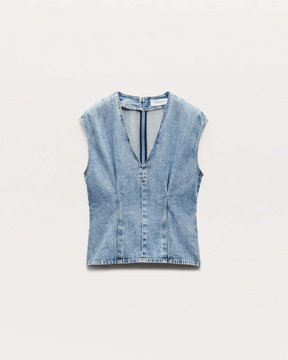 Ava Denim Top - Tilden