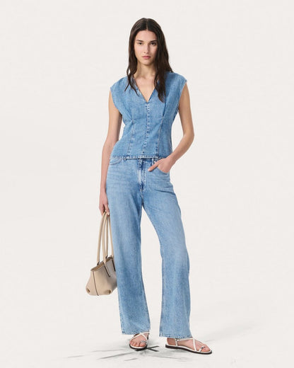 Ava Denim Top - Tilden