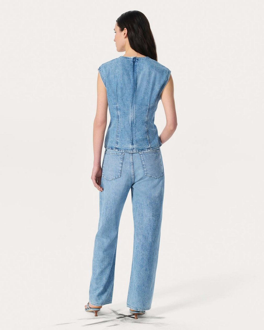Ava Denim Top - Tilden