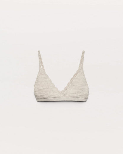 Khloe Open-Knit Bralette - Ivory