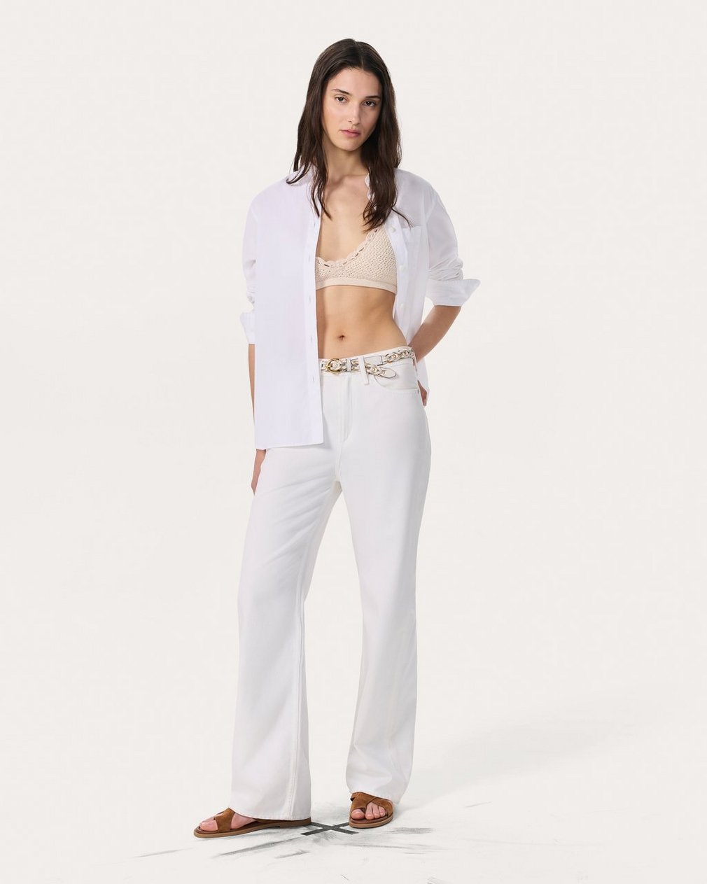 Khloe Open-Knit Bralette - Ivory