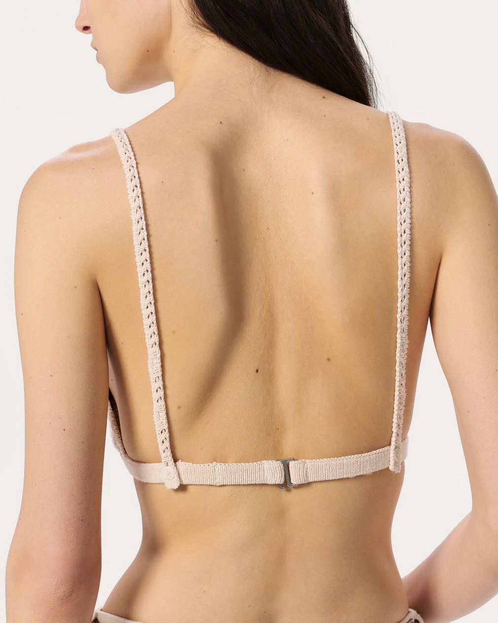 Khloe Open-Knit Bralette - Ivory
