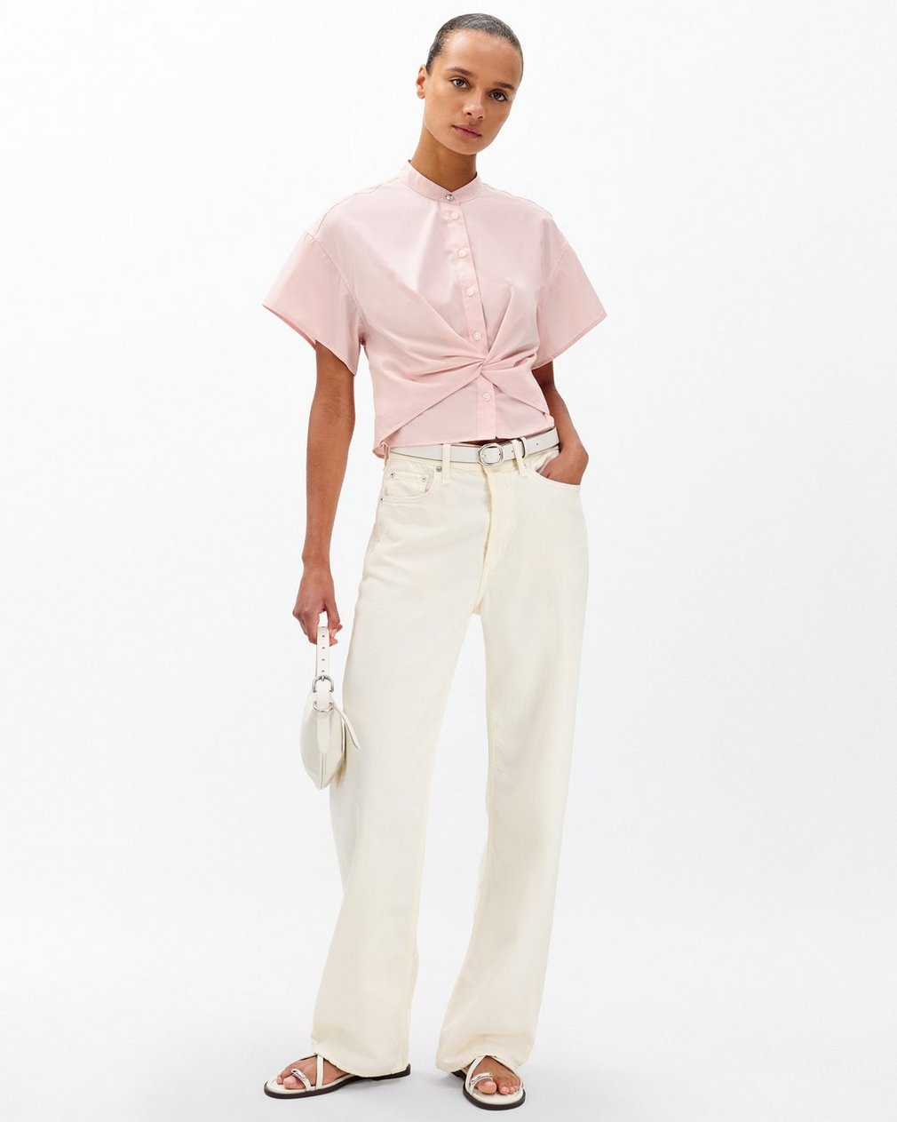 Gretchen Poplin Shirt - Rose