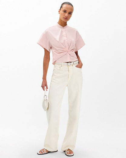 Gretchen Poplin Shirt - Rose