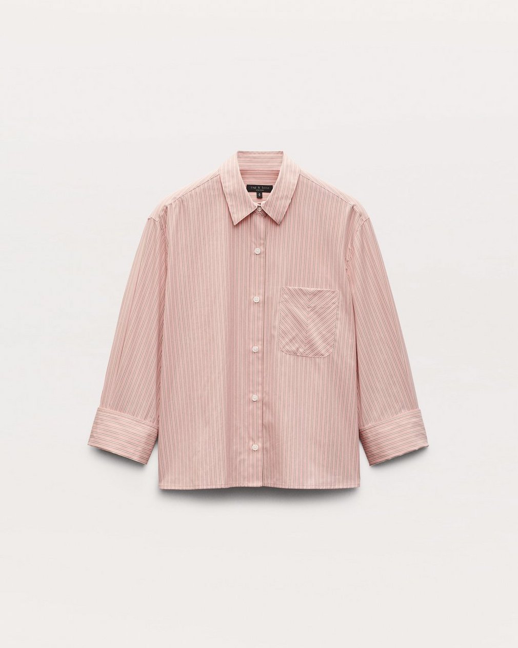 Lucia Striped Shirt - Blush Stripe