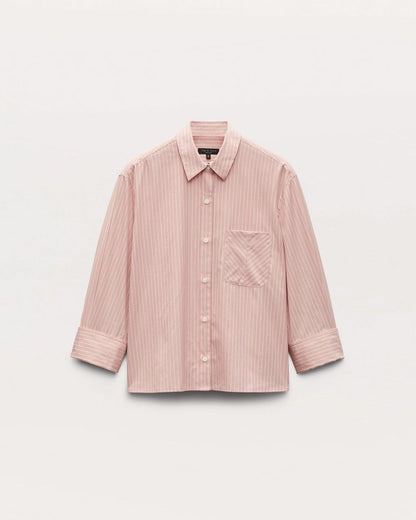 Lucia Striped Shirt - Blush Stripe
