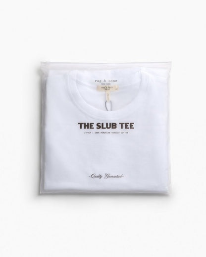 Two-Pack Slub Tee - Bright White