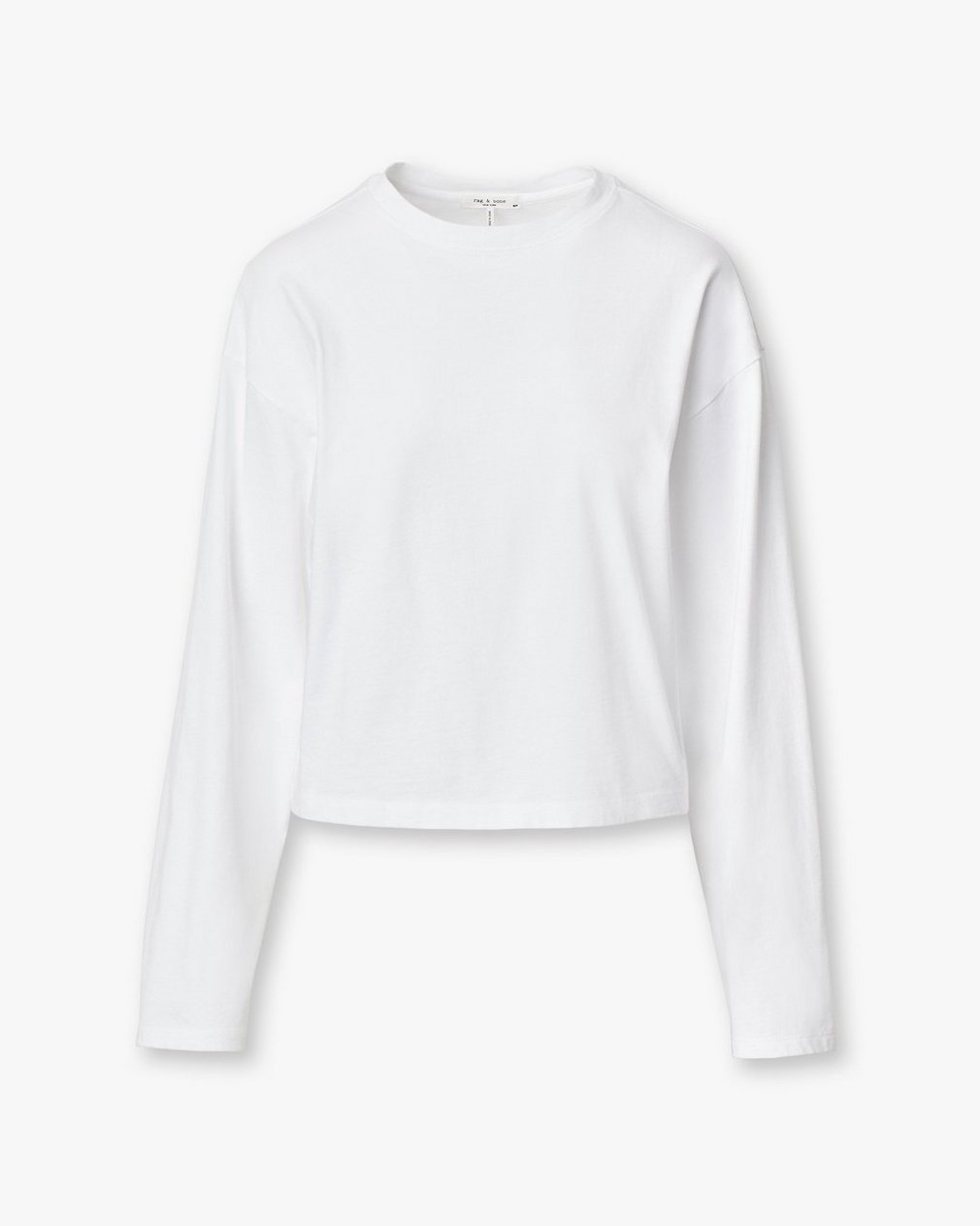Kelly Boxy Long-Sleeve Tee - White