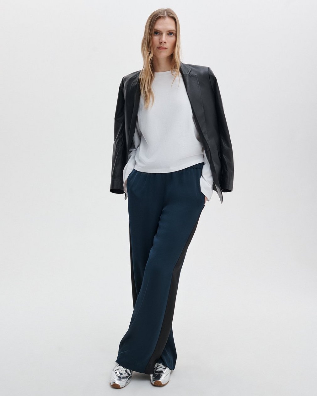 Kelly Boxy Long-Sleeve Tee - White