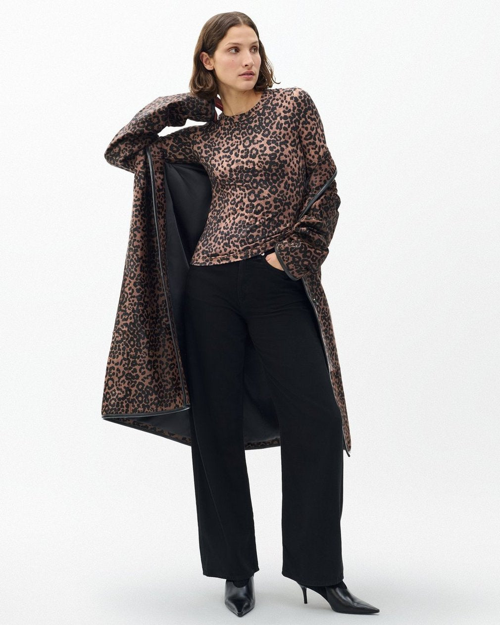 Luca Leopard-Print Long-Sleeve Tee - Leopard
