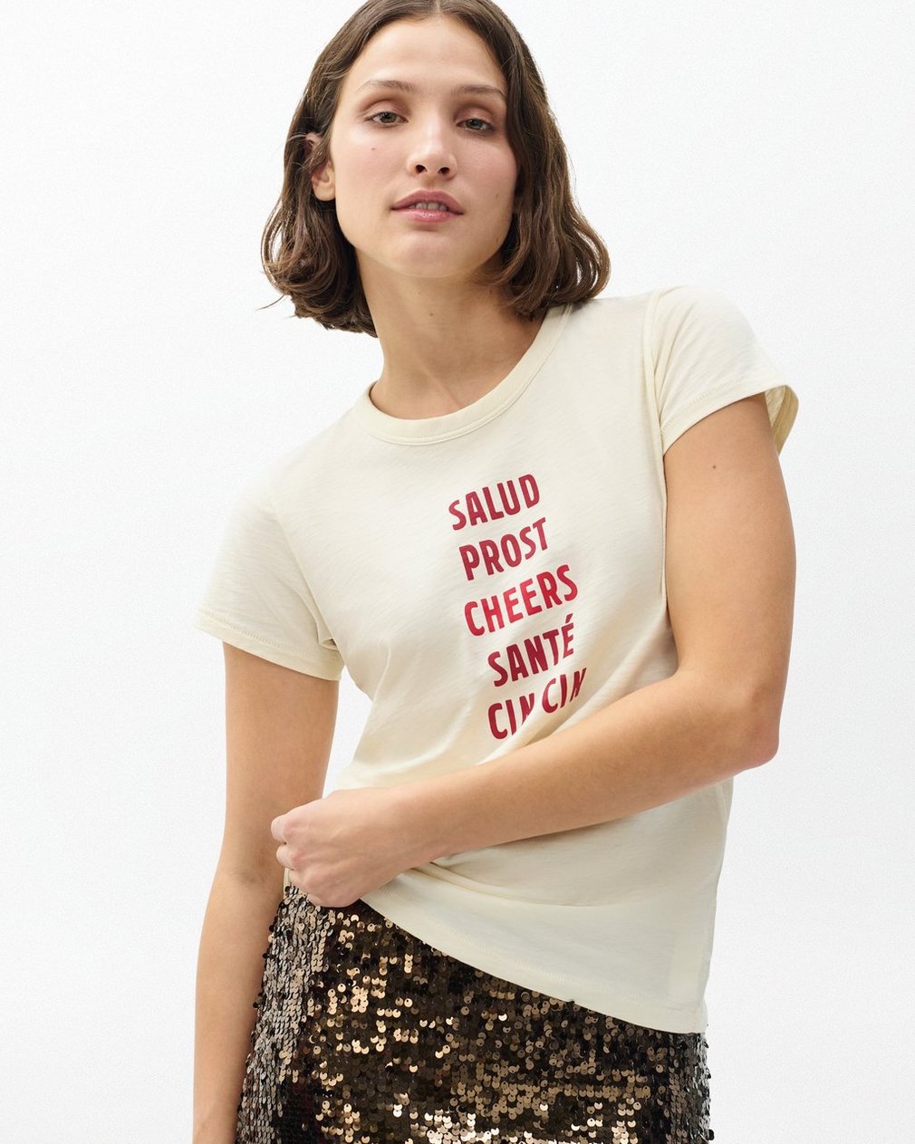 Cheers Graphic Tee - Ivory
