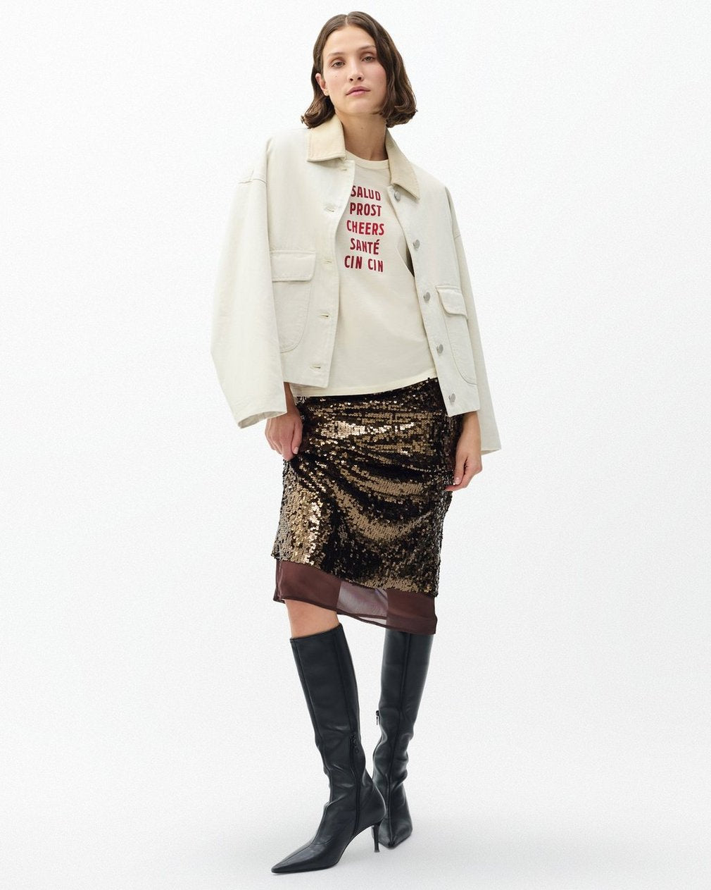 Cheers Graphic Tee - Ivory