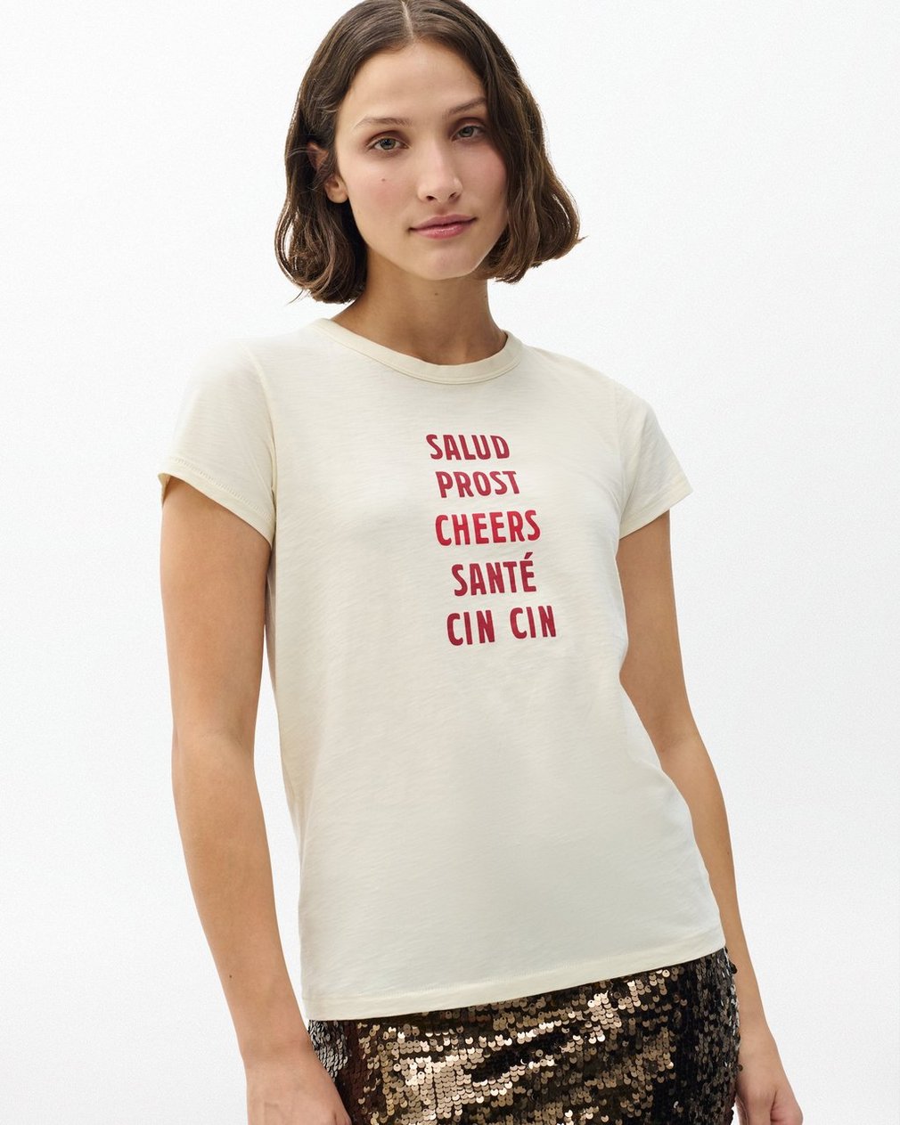 Cheers Graphic Tee - Ivory
