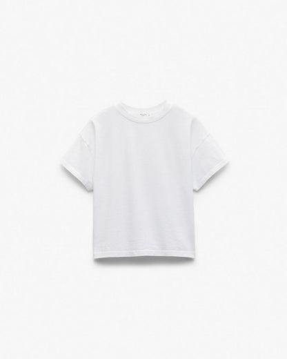 Kelly Boxy Cotton Tee - White