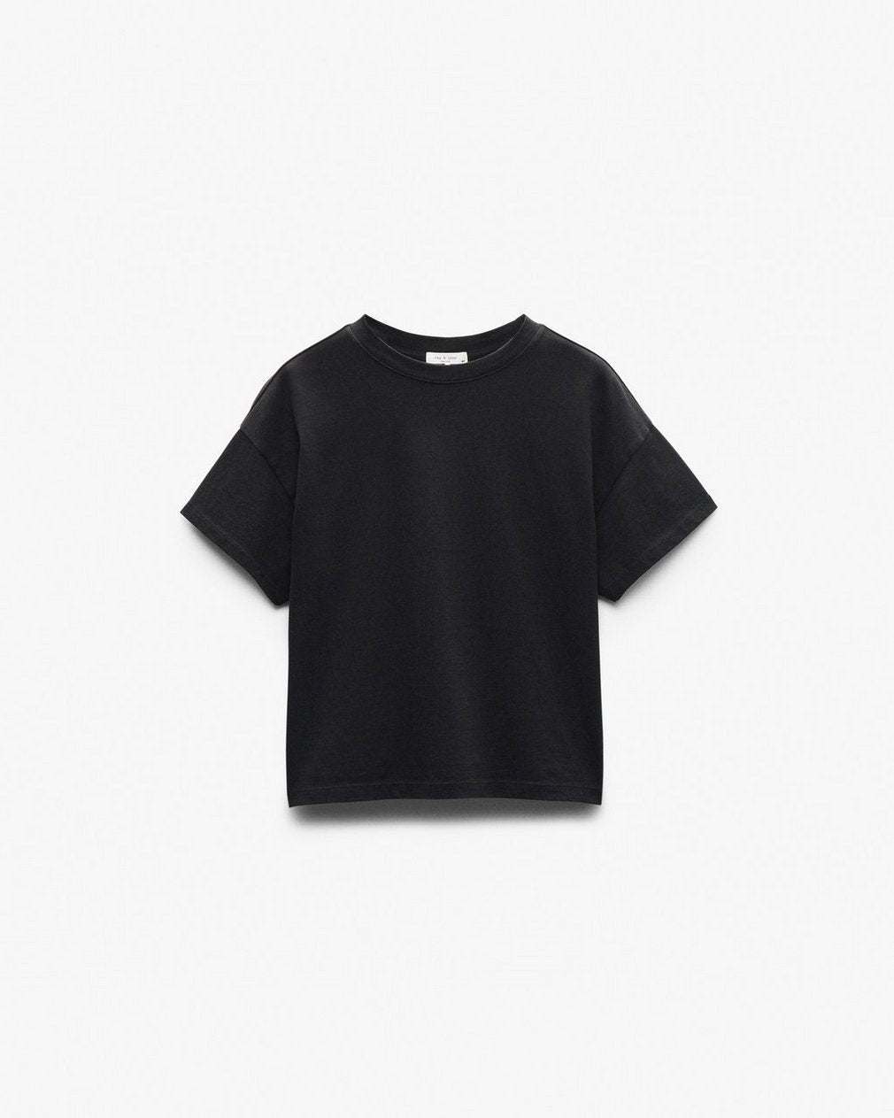 Kelly Boxy Cotton Tee - Black