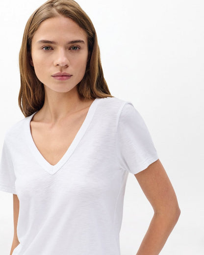 The Slub V-Neck Tee for Women