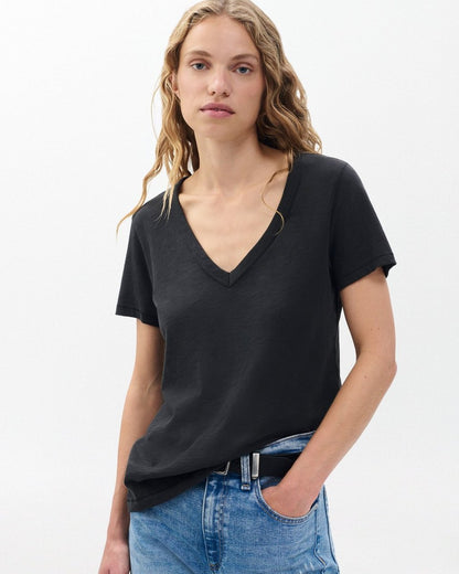 The Slub V-Neck Tee for Women
