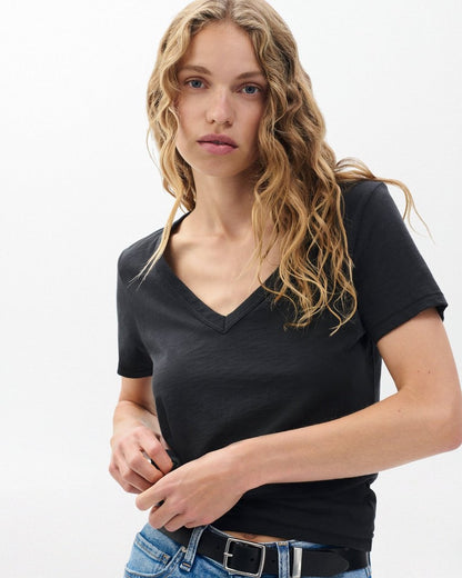 The Slub V-Neck Tee for Women