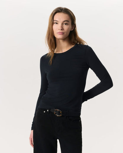 Luca Long Sleeve Tee - Black