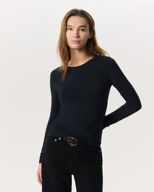 Luca Long Sleeve Tee - Black