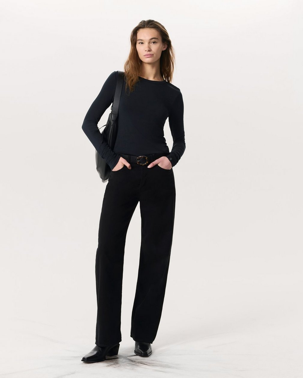 Luca Long Sleeve Tee - Black